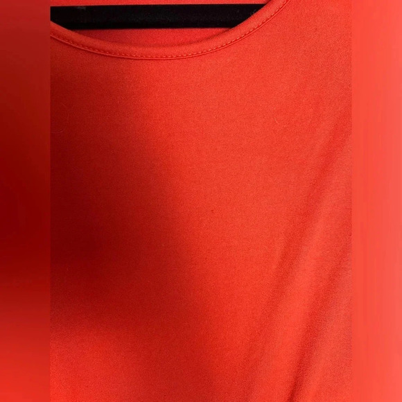 Reb & J 3/4 sleeve Midi dress in autumn orange color Size Large - Picture 8 of 8